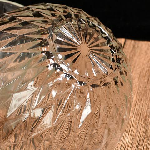 居家客栈精品日用百货小商品:两个装家用欧式创意立体钻石切面玻璃碗